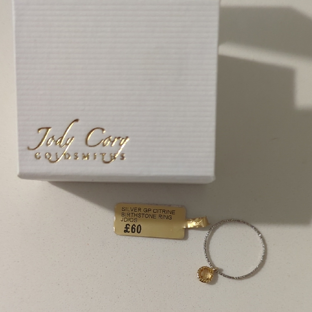 Jody Cory Silver Citrine Ring